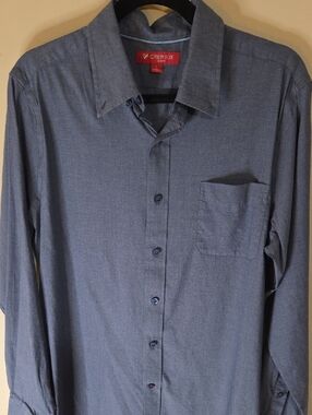 Daniel Cremieux Men's Slate Blue Long-Sleeve Button-Down Shirt